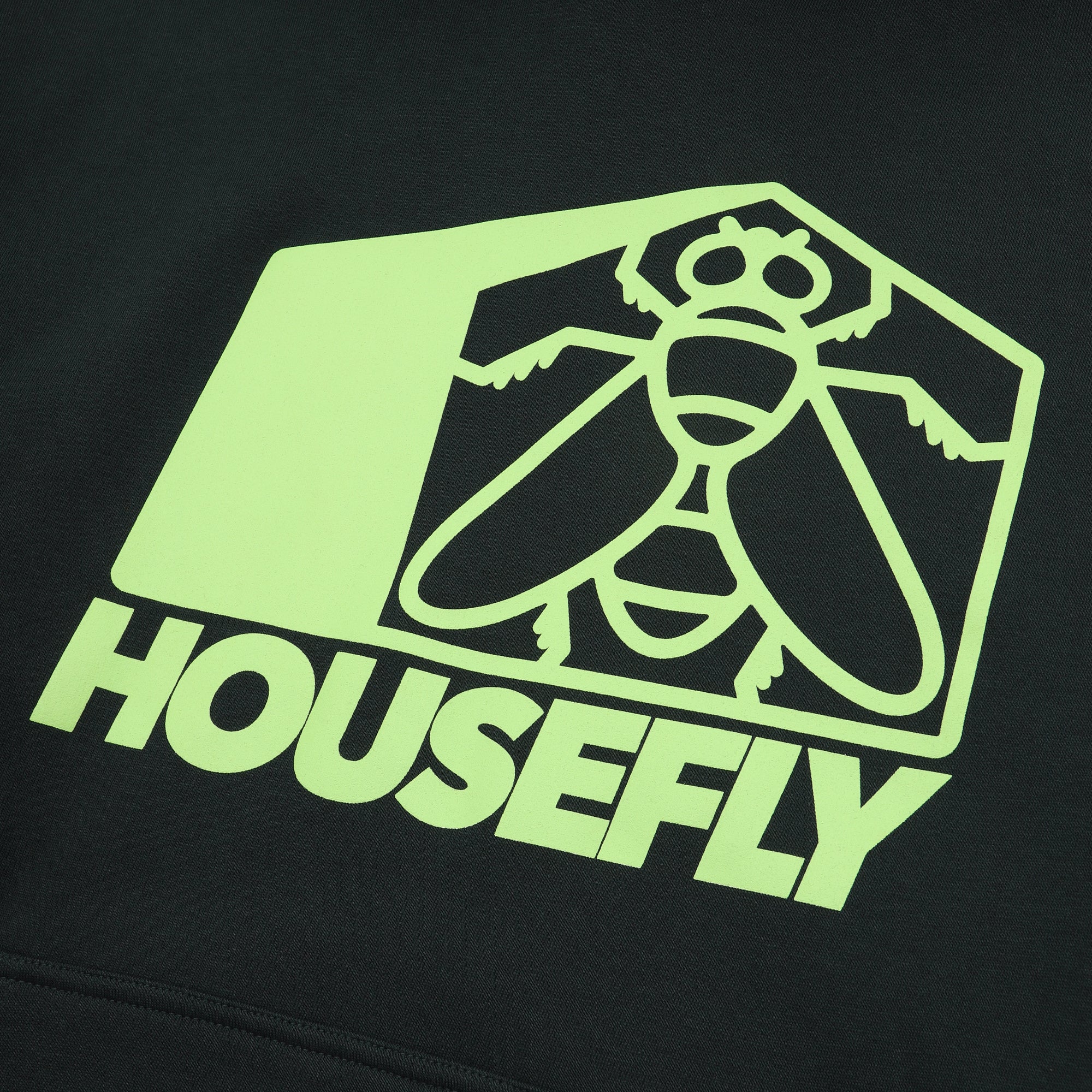 Housefly Sport Hooded Sweatshirt - Pine