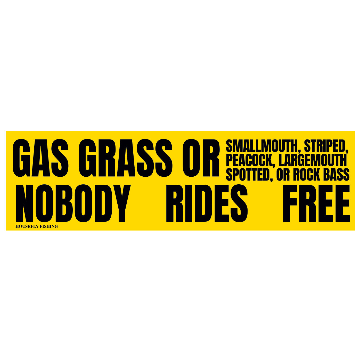 Housefly Gas Grass Bass Sticker