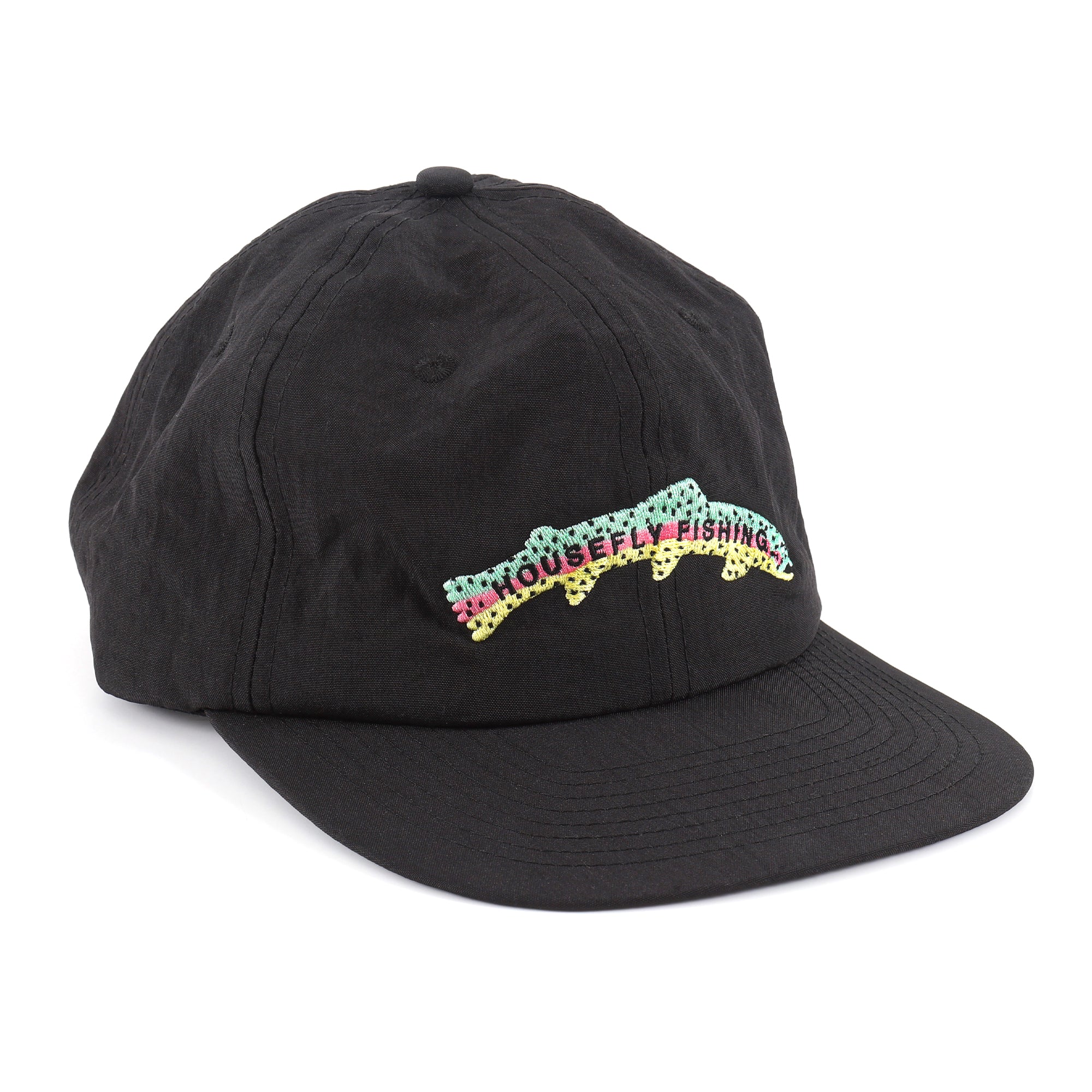 Housefly Long Rainbow Trout Hat - Black