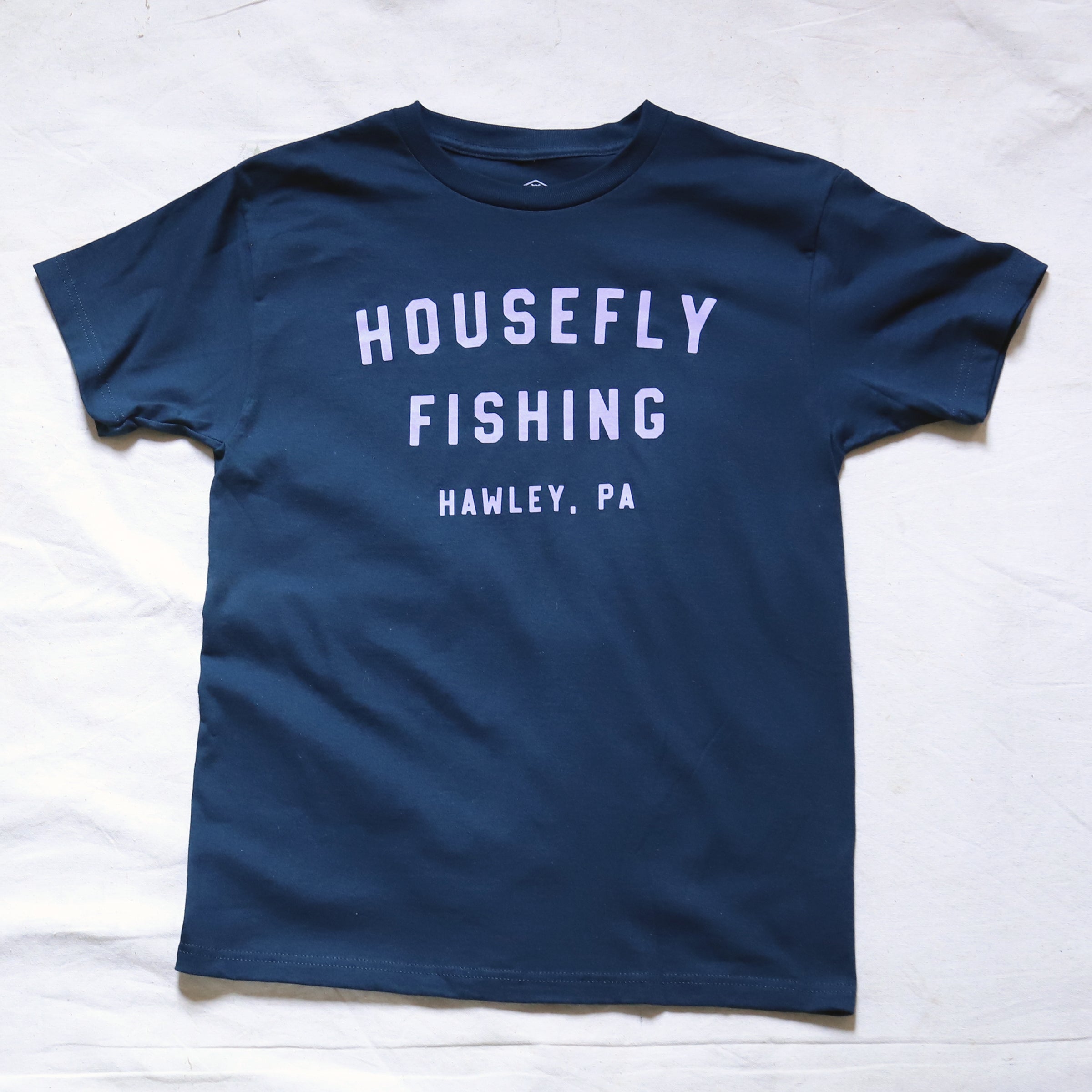 Housefly Classic T Navy/Lavender