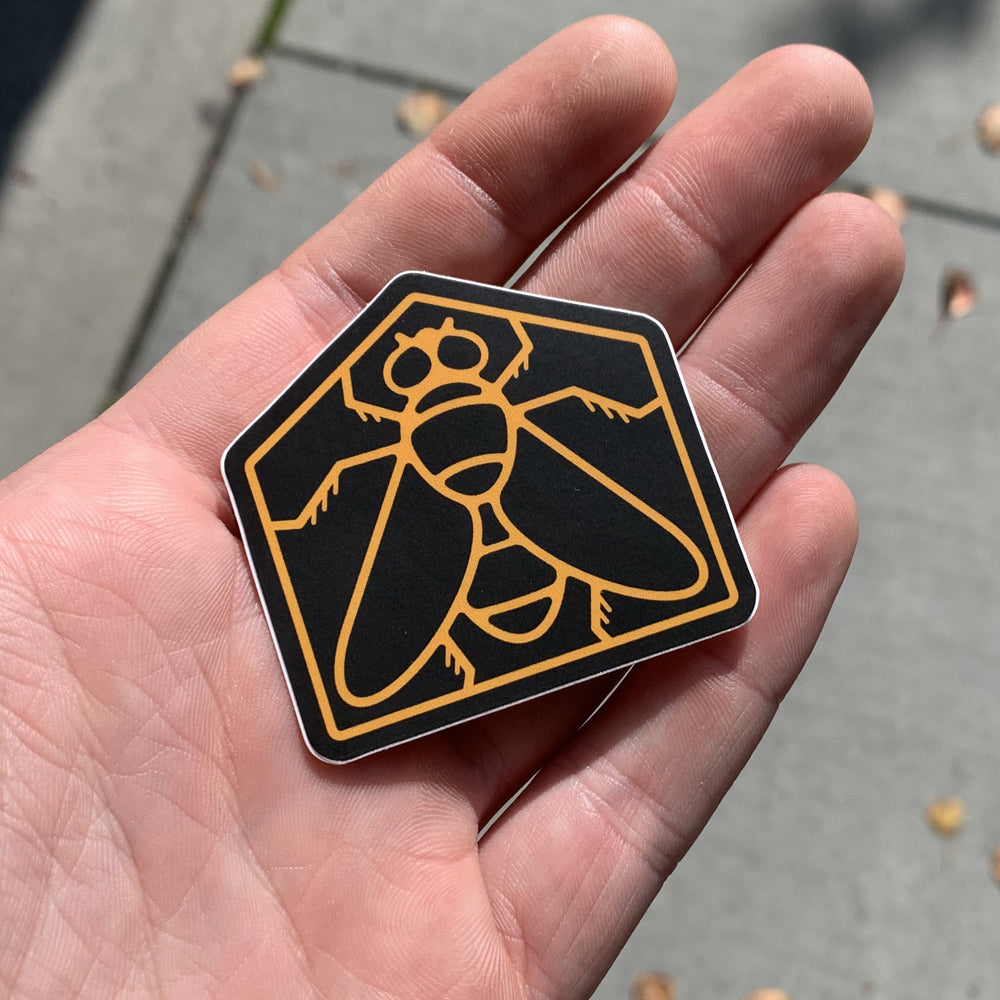 Housefly Logo Sticker