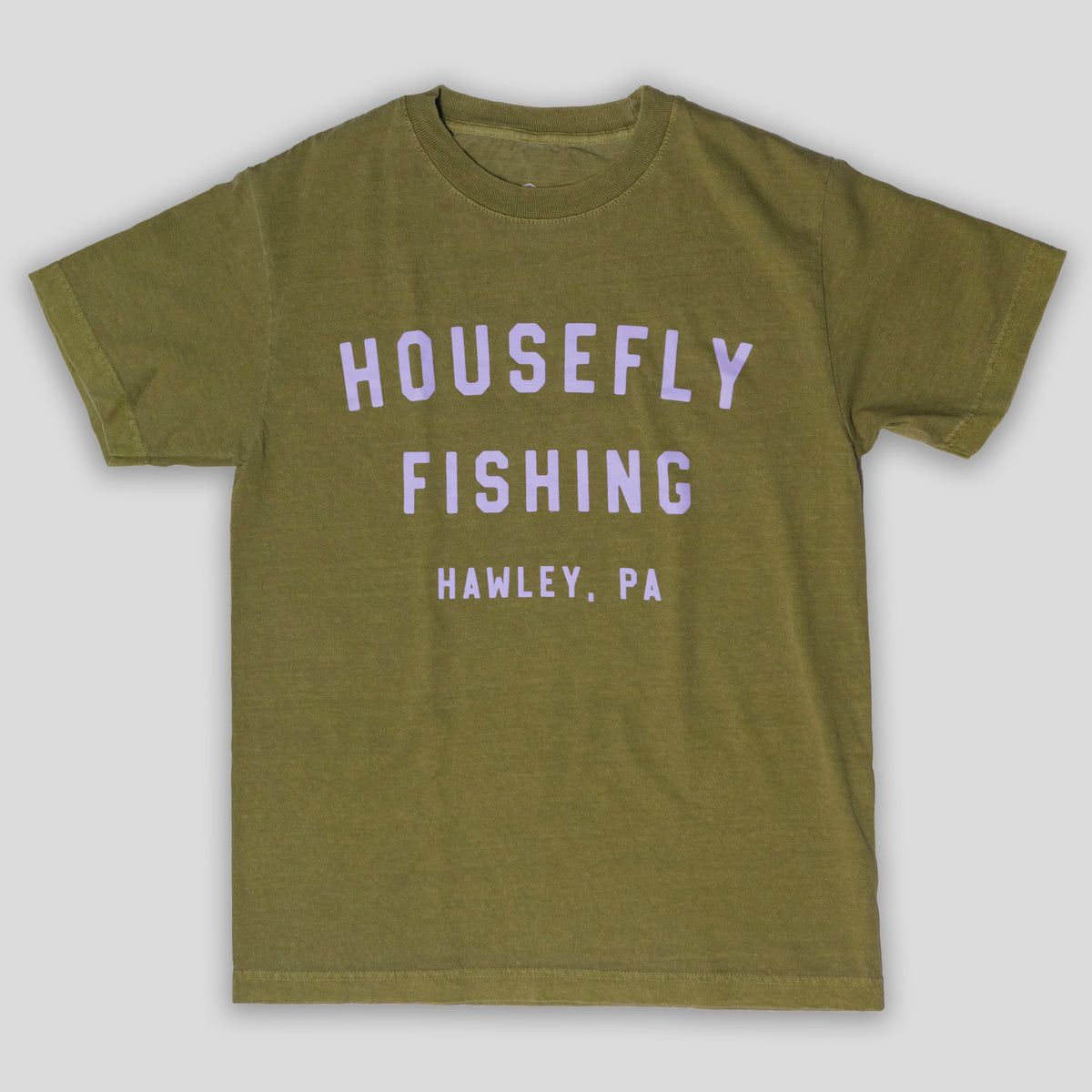 Housefly Classic T Faded Army/Lilac