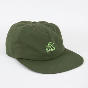 Housefly Army & Neon Green Logo Hat