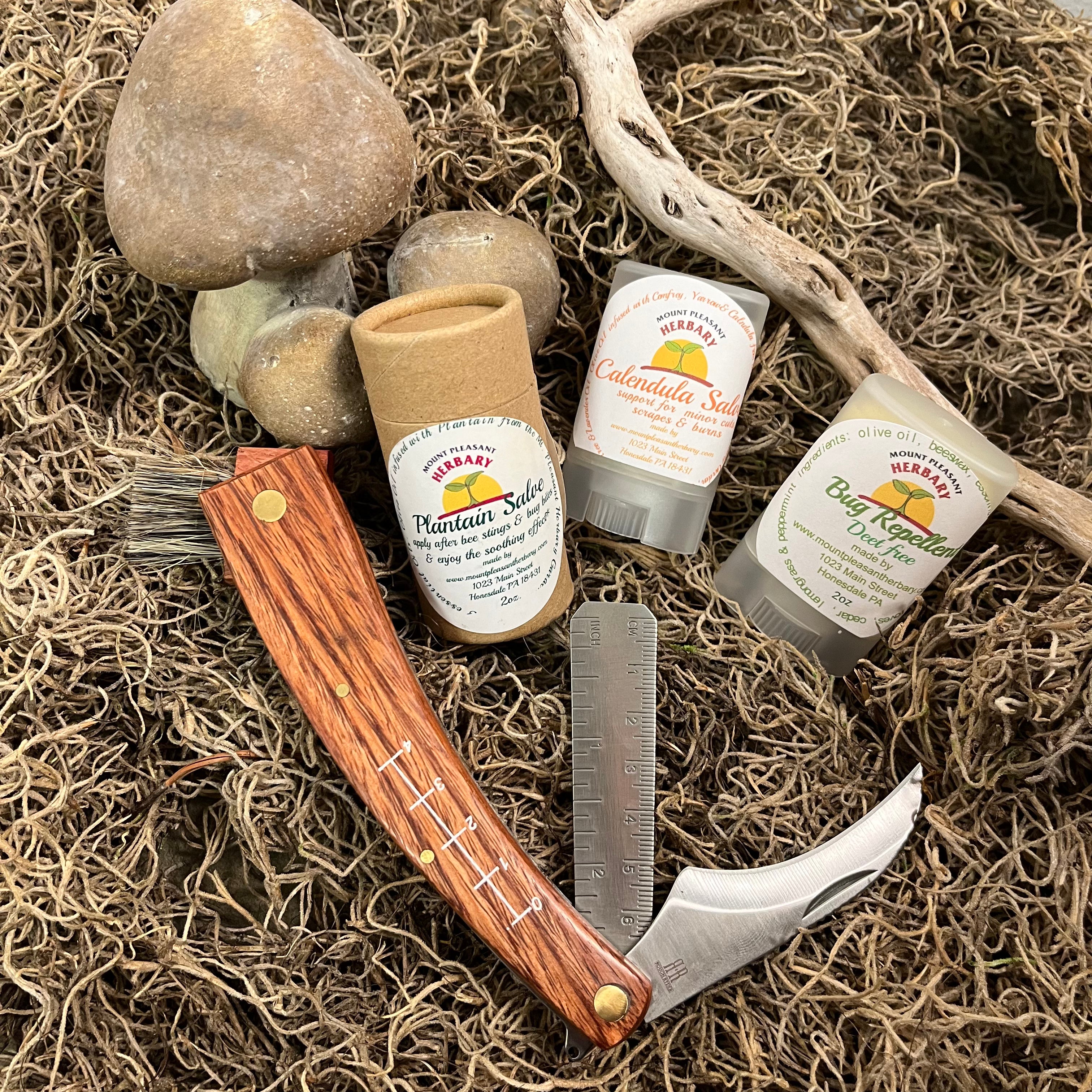 Mount Pleasant Herbary - Mushroom Foraging Kit with Knife