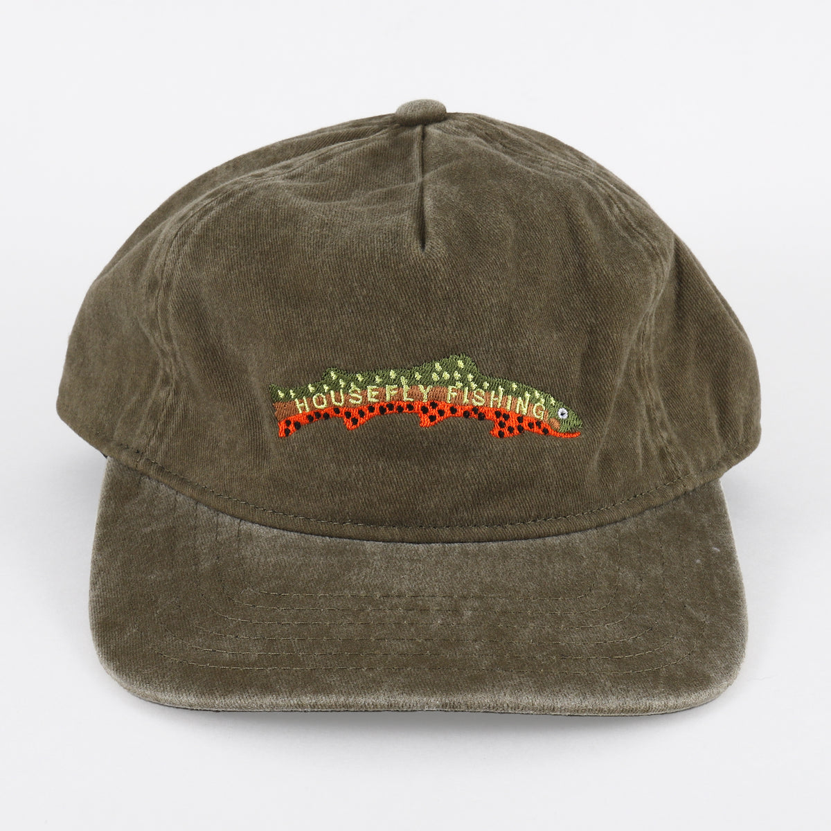 Housefly Long Brookie Hat - Olive