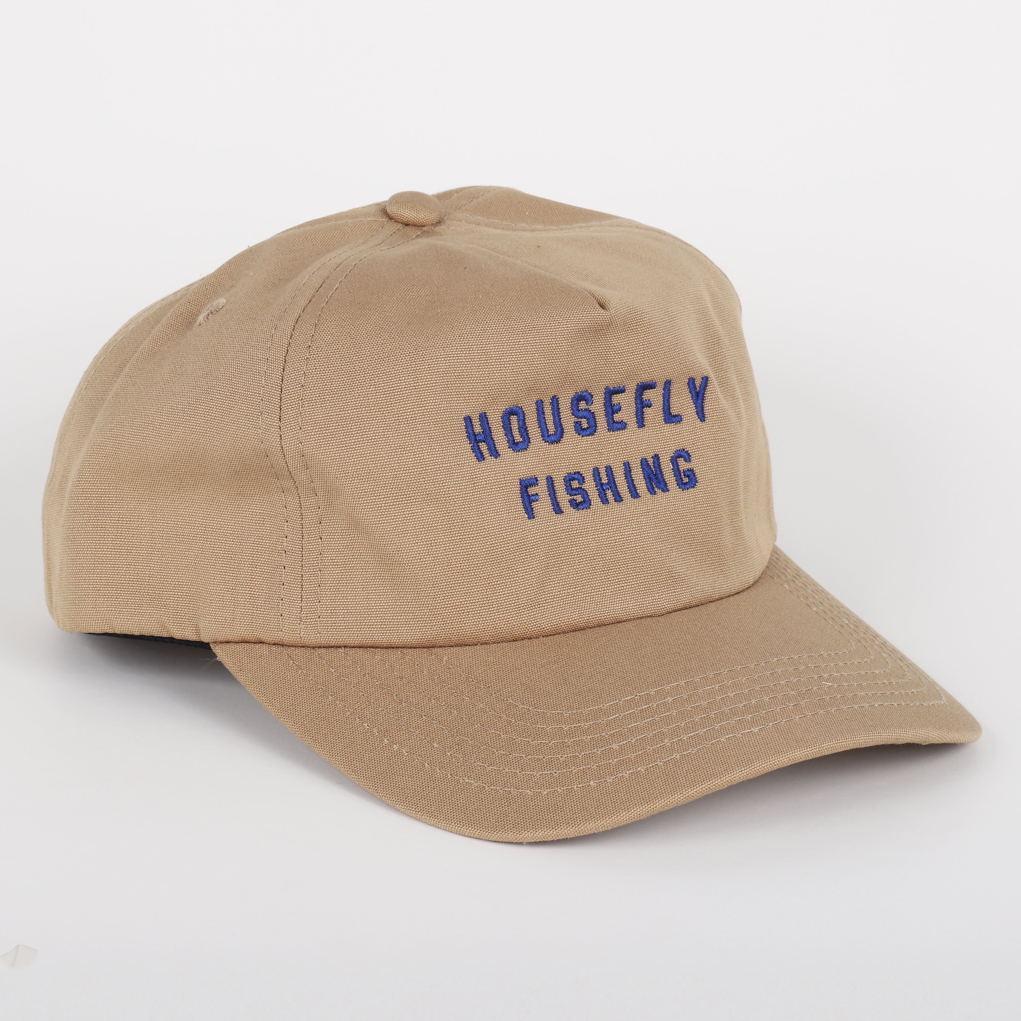 Housefly Fishing Hat - Khaki / Blue