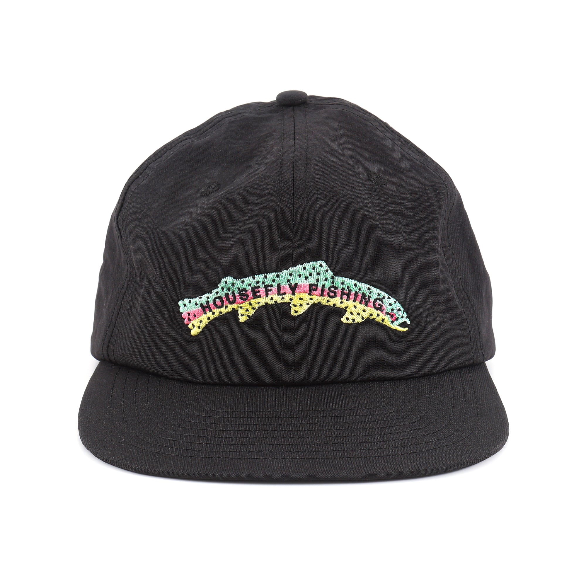 Housefly Long Rainbow Trout Hat - Black