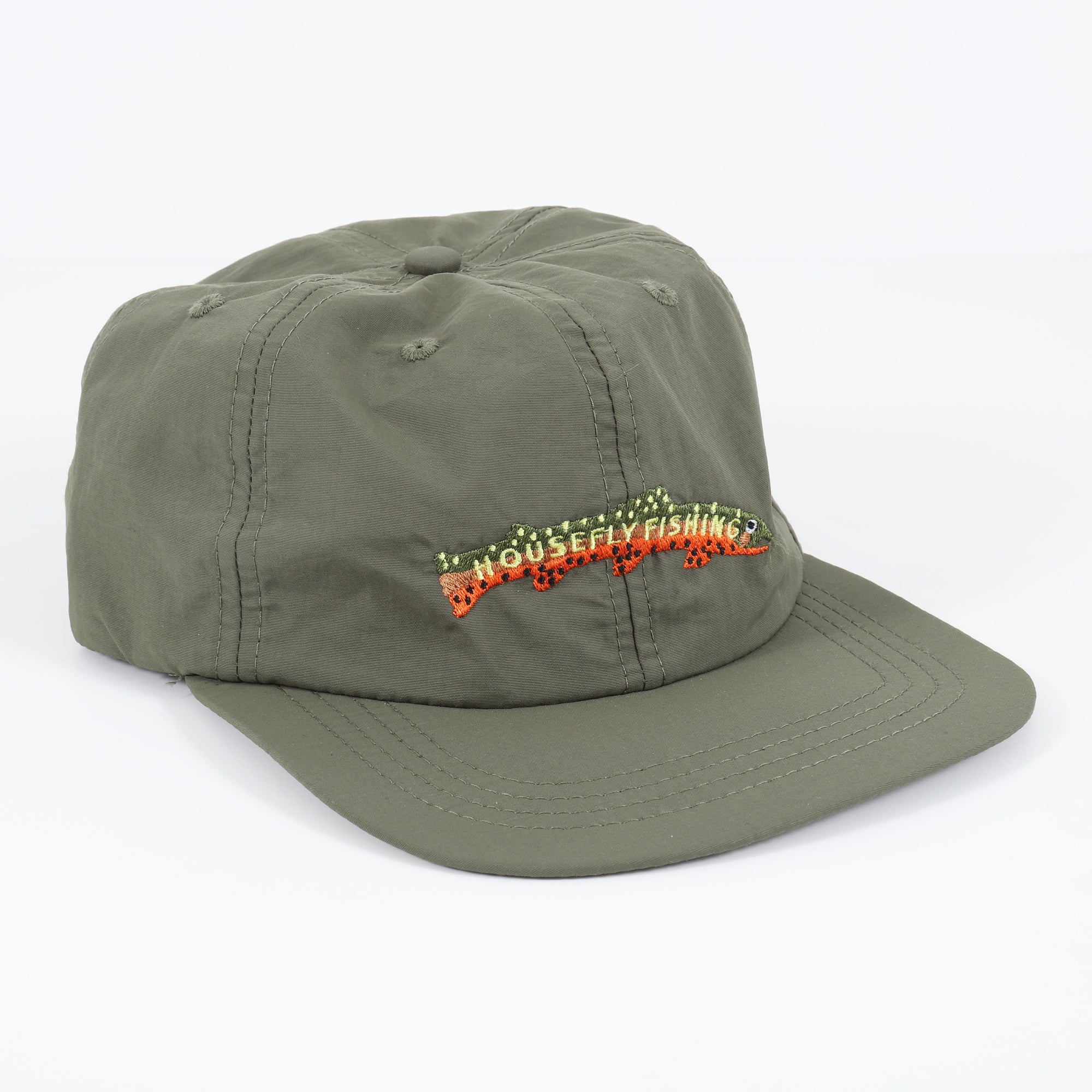 Housefly Long Brookie  Hat - Olive Drab