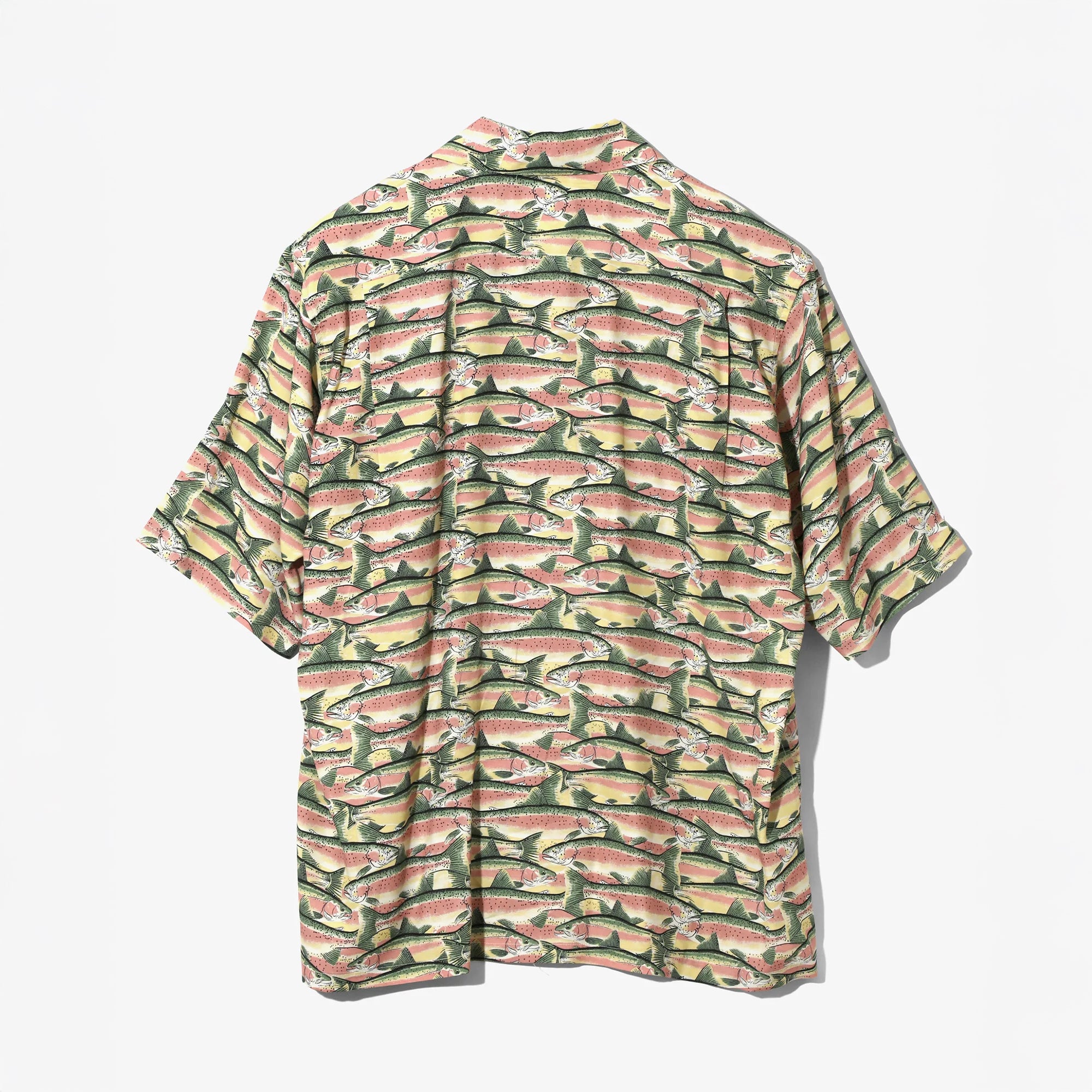 South2 West8 S/S Open Collar Trout Shirt Yellow