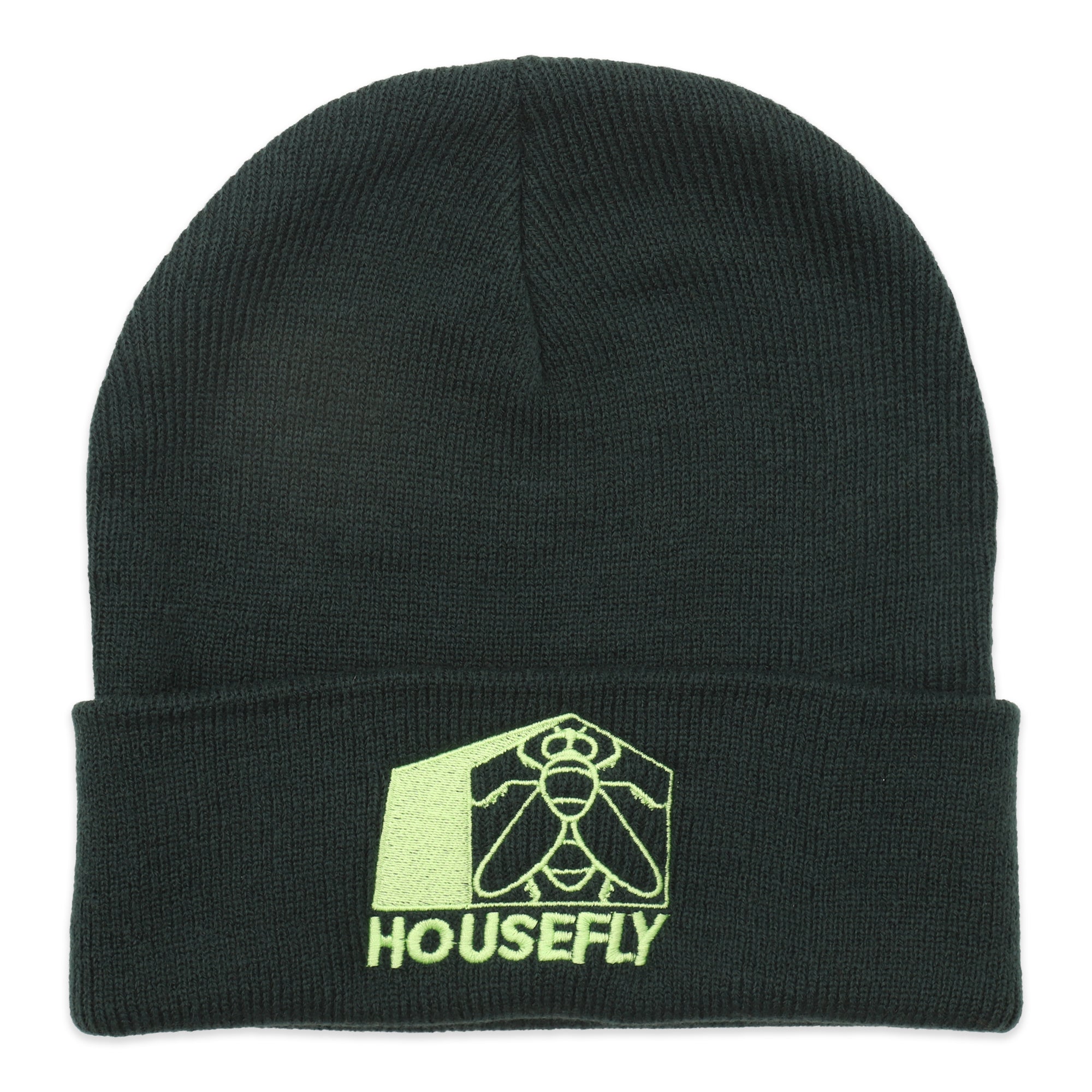 Housefly Sport Cuff Beanie - Pine