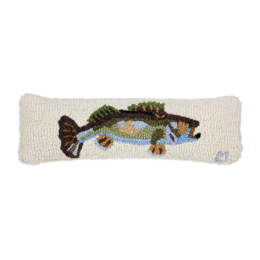 Walleye - Hooked Wool Pillow