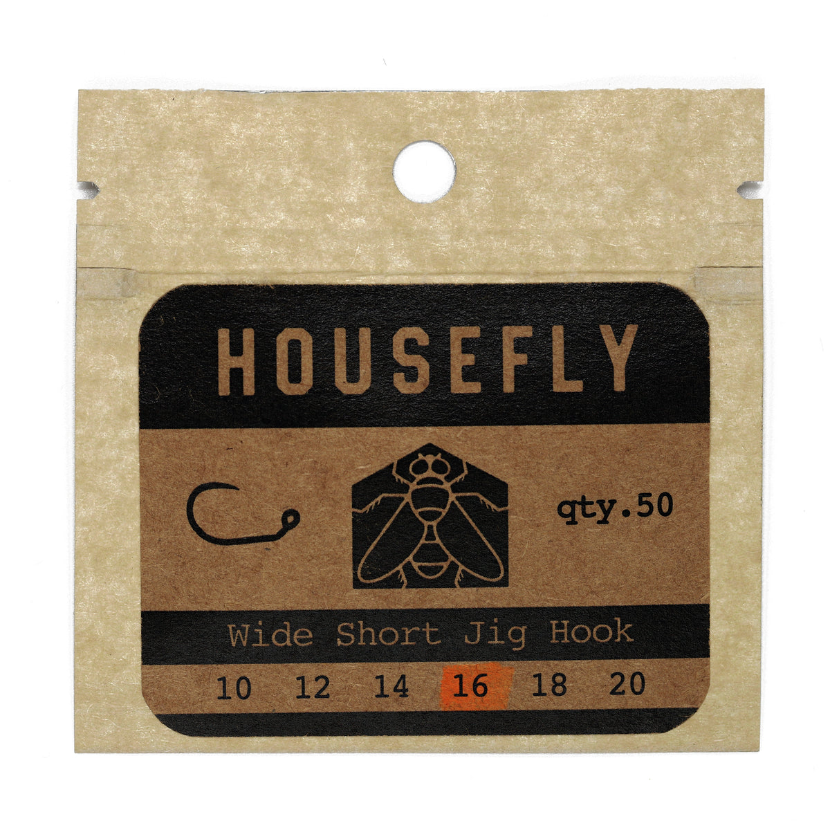 Housefly Wide Short Jig Hook