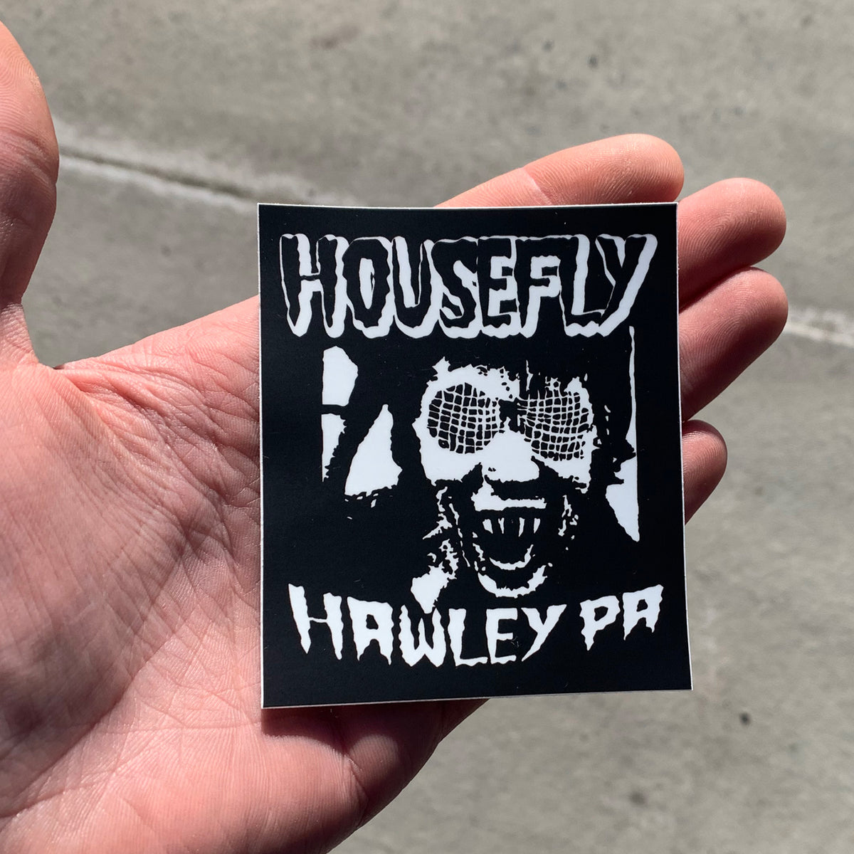 Human Housefly Sticker