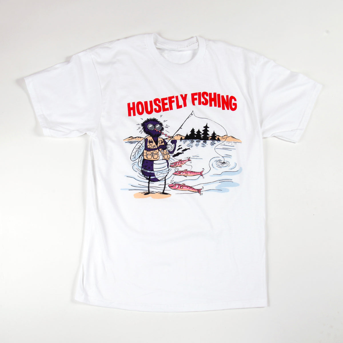 Flu Guy Fishermen Fly Fishing Trout Flies T-Shirt